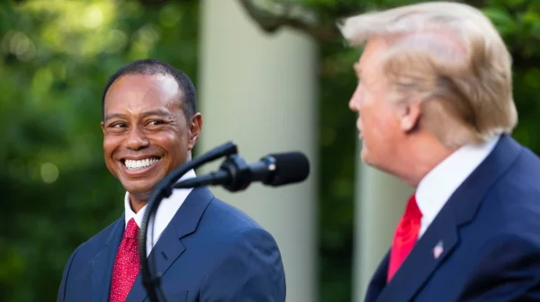 Tiger Woods hrát na Masters nebude. Tvrdí to americký prezident Donald Trump...