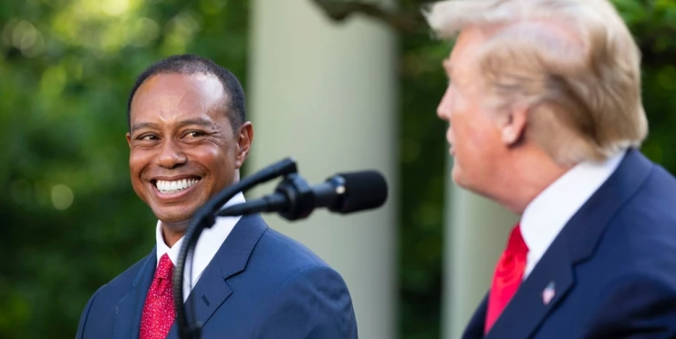 Tiger Woods hrát na Masters nebude. Tvrdí to americký prezident Donald Trump...