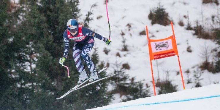Vonnová měla na Hrách těžký pád. Před tím se pustila do ostré přestřelky s novinářem